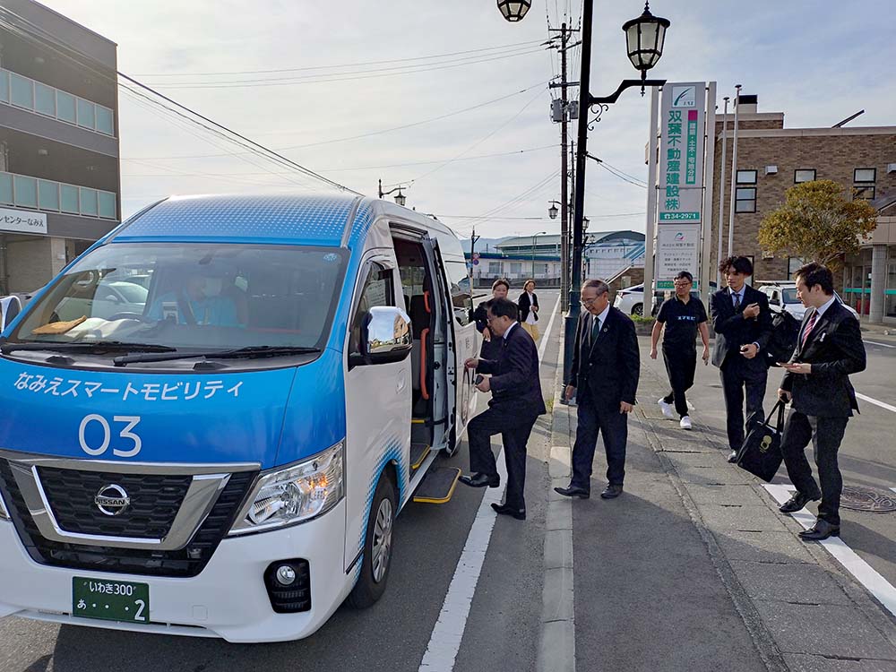 越前市長にスマモビを体験いただきました 